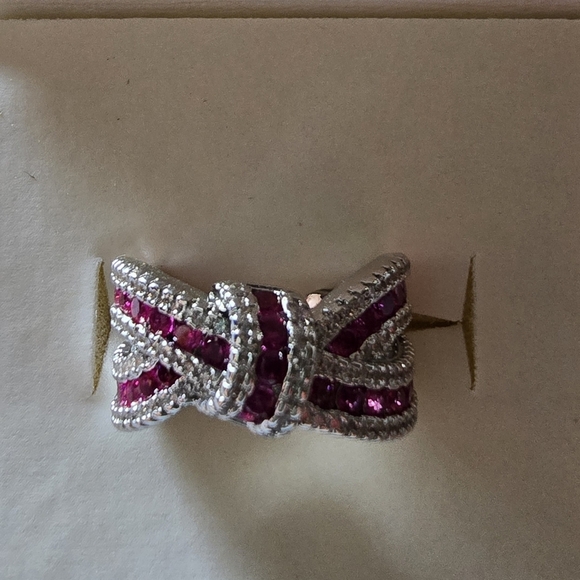 Ruby Fashion Ring sz. 8 - Picture 2 of 2